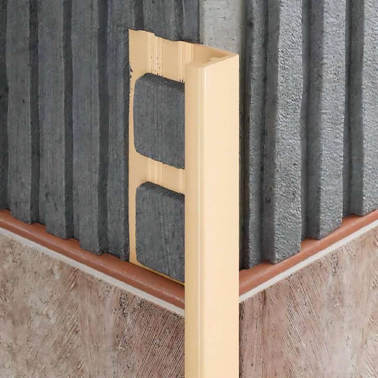 PVC L-Shaped Tile Trim - Straight Edge, 8, 10, 12.5mm Depth