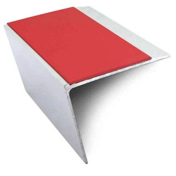  - NSL26 67x55mm DDA Aluminium Non-Slip Stair Nosing Edge Trim - Aluminium