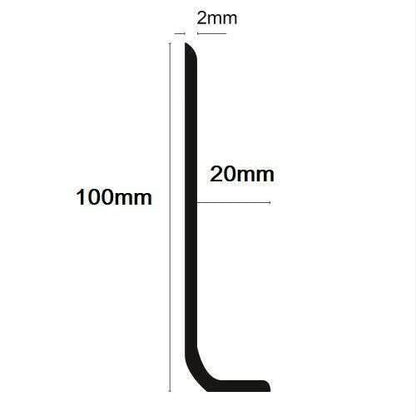  - 15-meter Long Flexible PVC Sit-On Skirting Board,Angle - 